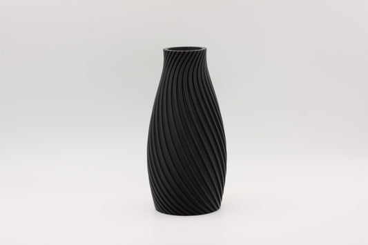 3D-printet vase svart