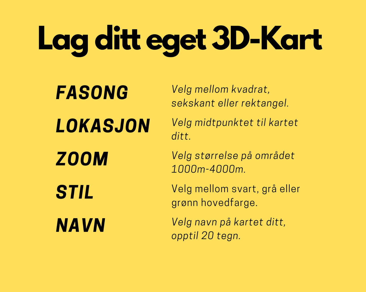 Lag ditt eget topografiske 3D-kart