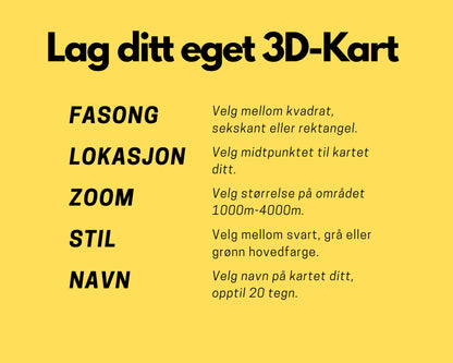 Lag ditt eget topografiske 3D-kart