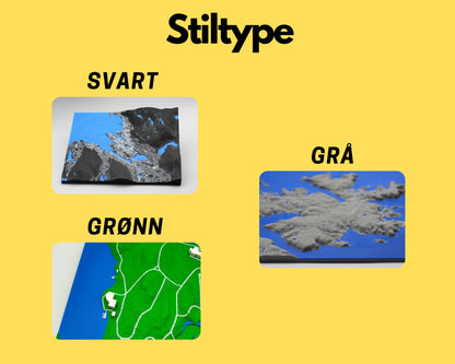 Lag ditt eget topografiske 3D-kart