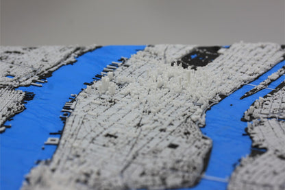 3D topografisk kart av New York