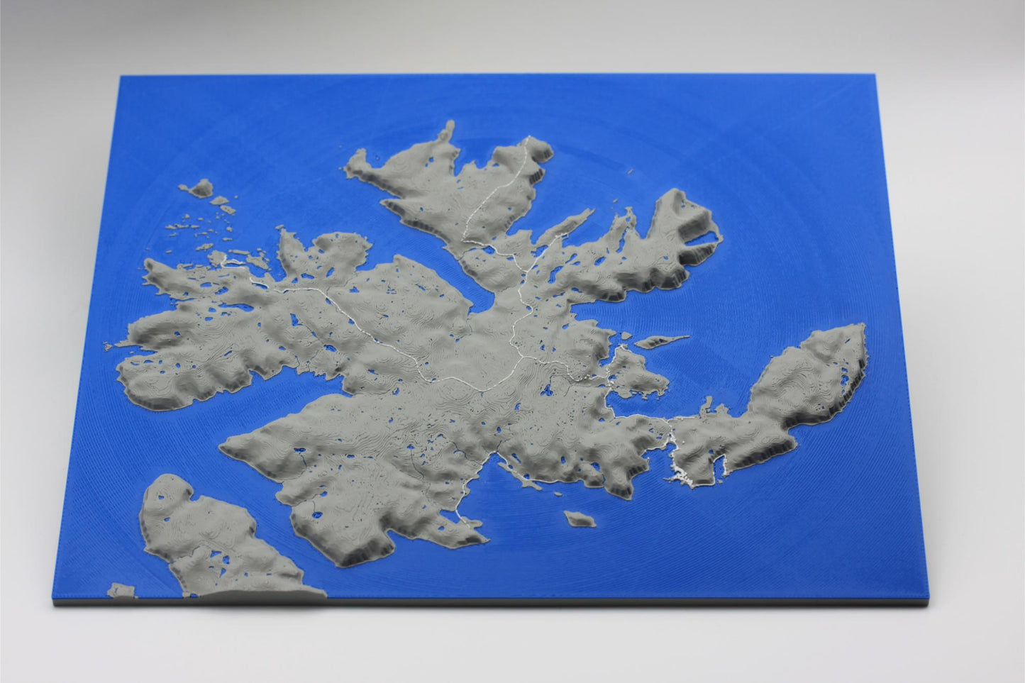 3D topografisk kart av Magerøya Nordkapp