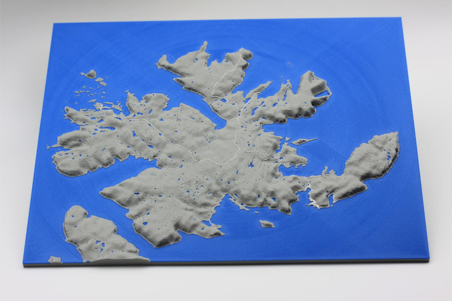 3D topografisk kart av Magerøya Nordkapp