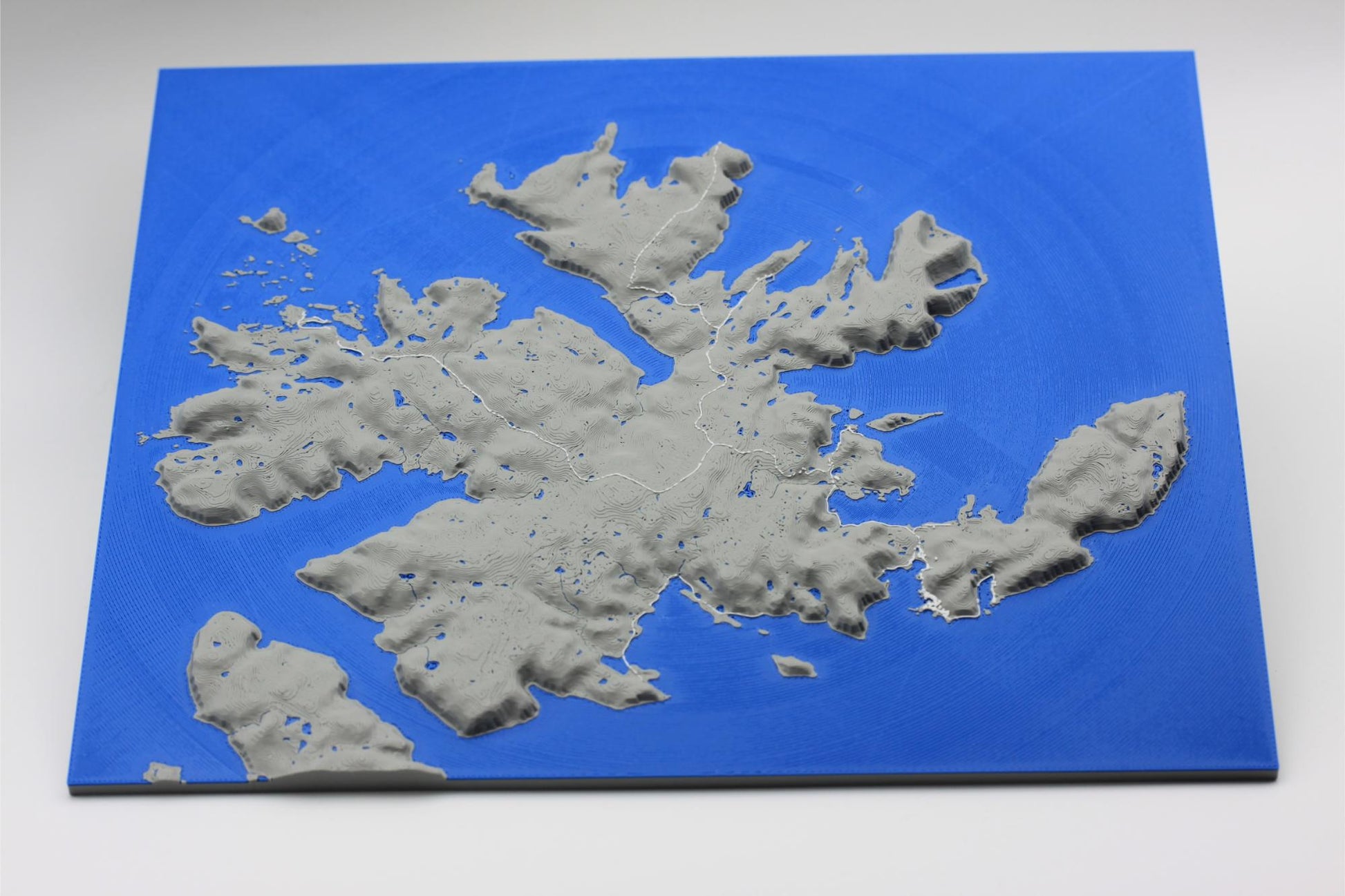 3D topografisk kart av Magerøya Nordkapp