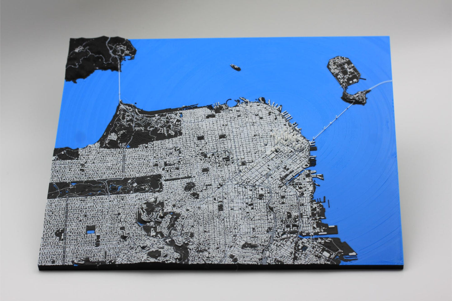 3D topografisk kart av San Francisco