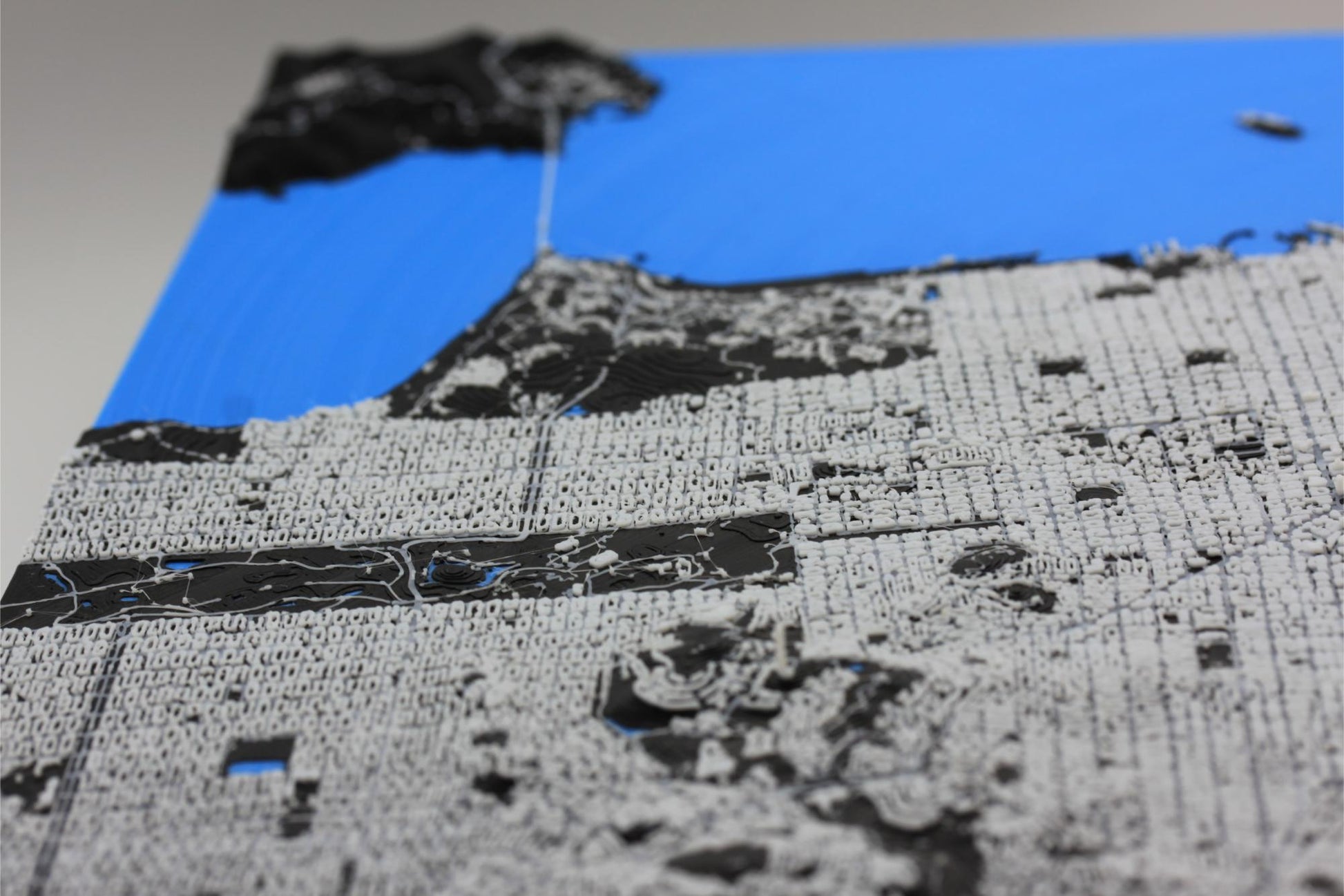 3D topografisk kart av San Francisco