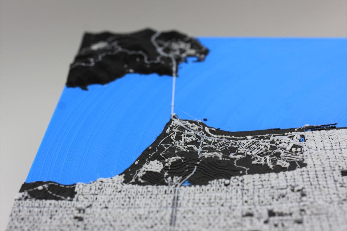 3D topografisk kart av San Francisco