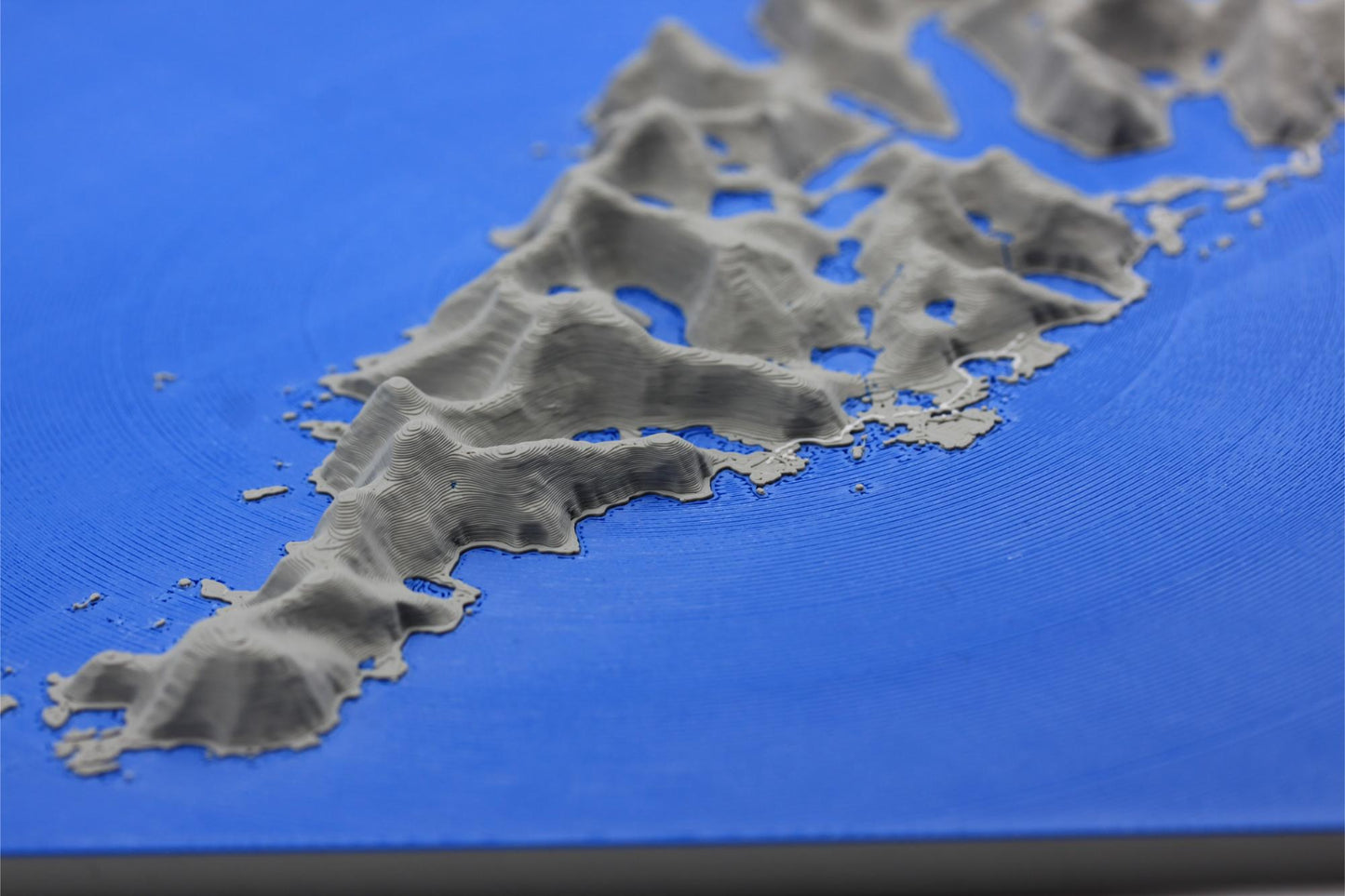 3D topografisk kart av Lofoten