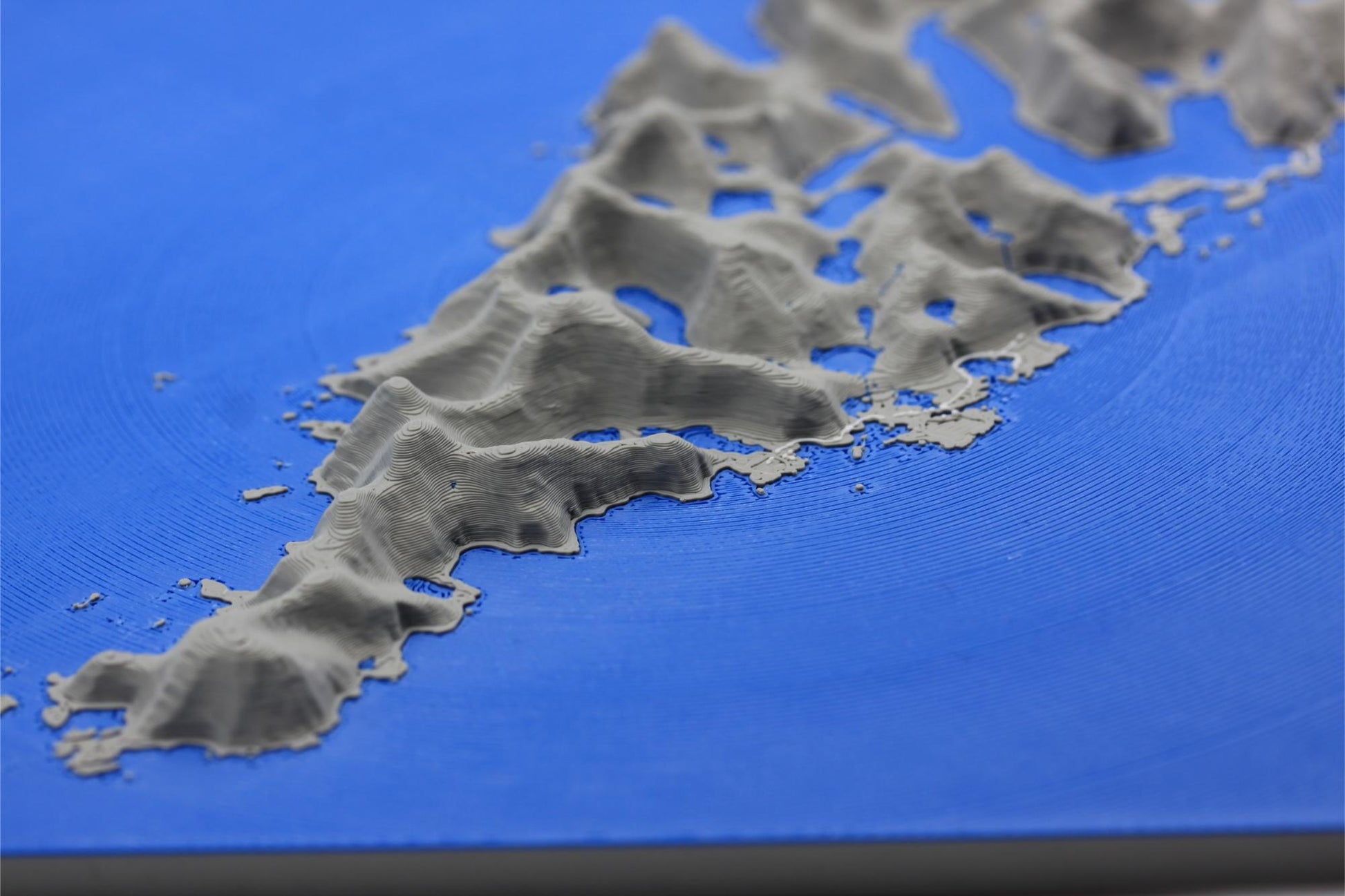 3D topografisk kart av Lofoten
