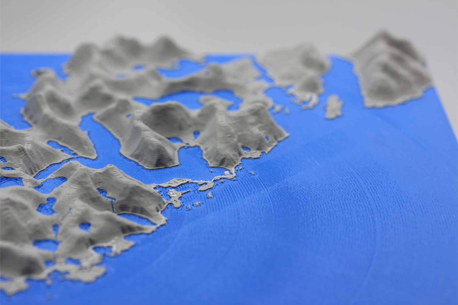 3D topografisk kart av Lofoten
