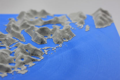 3D topografisk kart av Lofoten