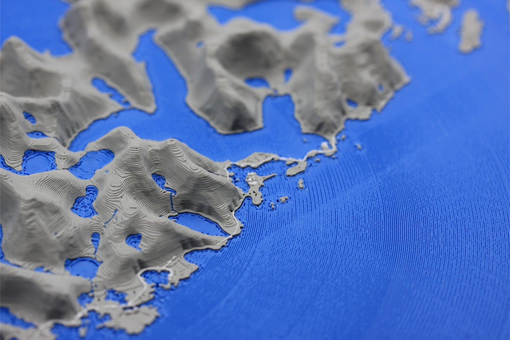 3D topografisk kart av Lofoten