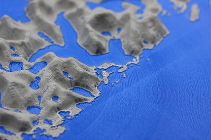 3D topografisk kart av Lofoten