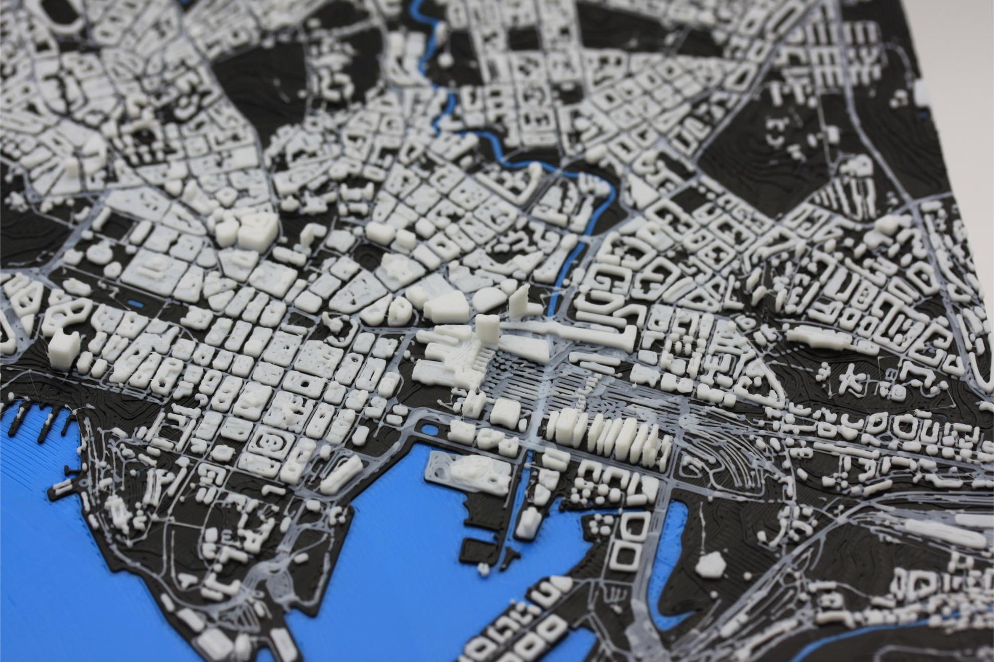 3D topografisk kart av Oslo