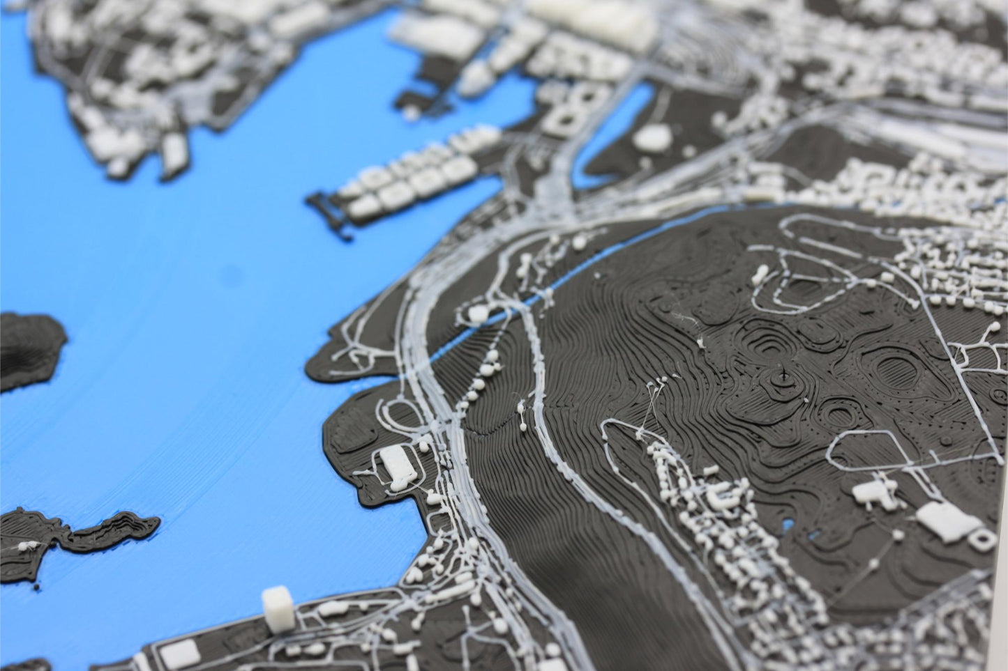 3D topografisk kart av Oslo