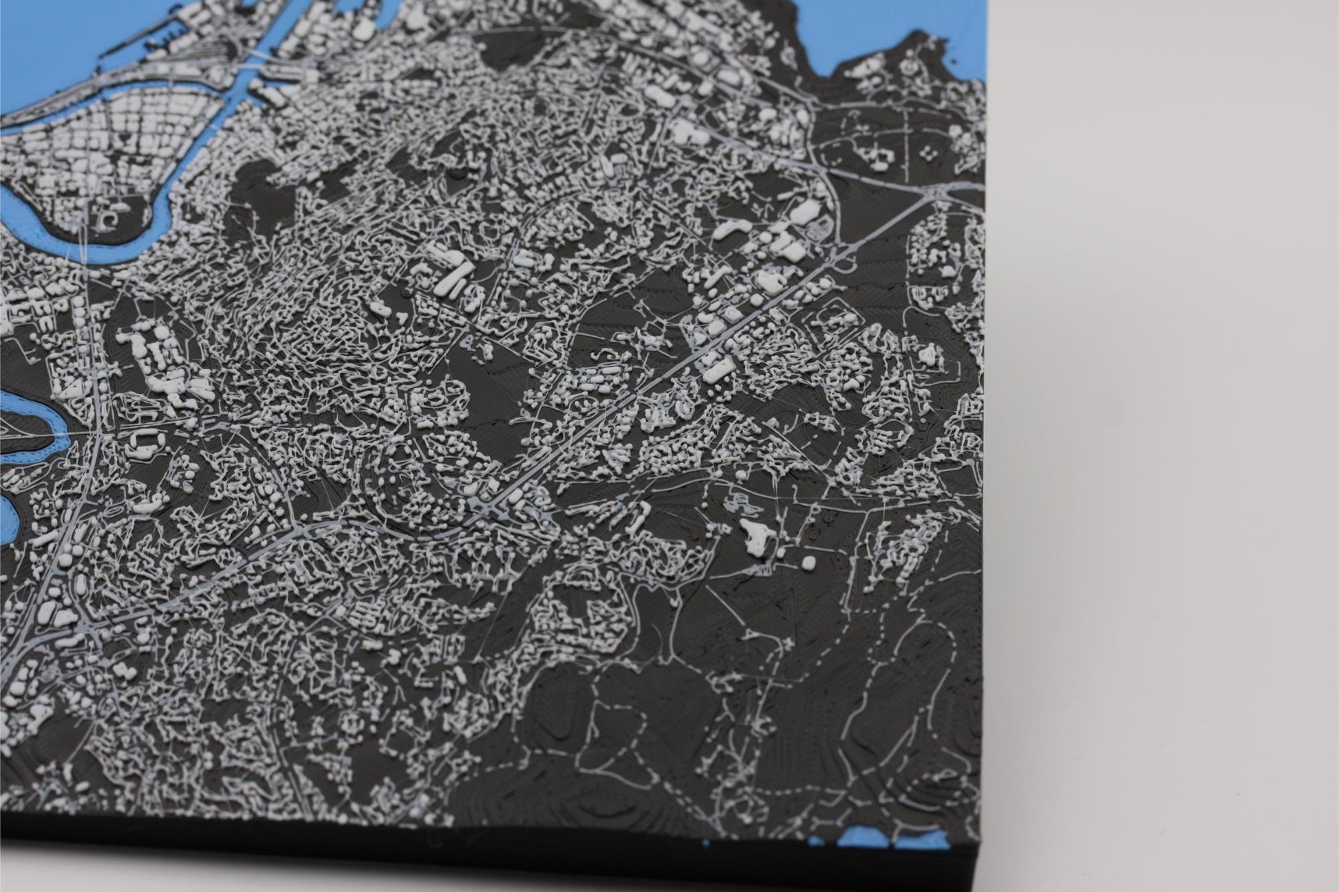 3D topografisk kart av Trondheim