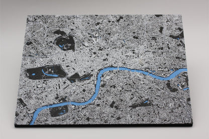 3D topografisk kart av London