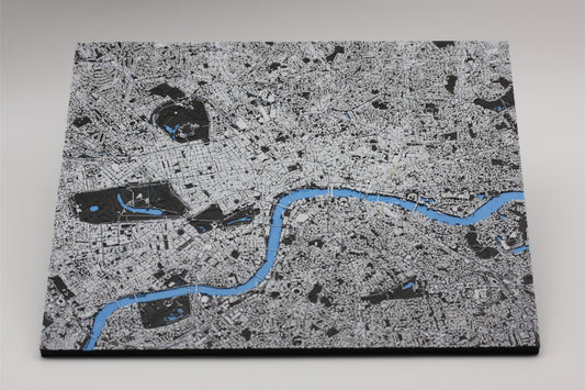 3D topografisk kart av London
