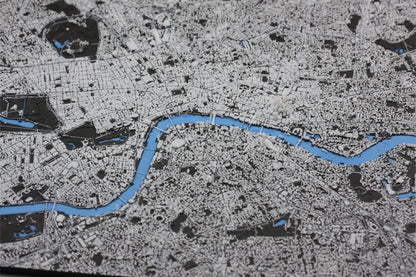 3D topografisk kart av London