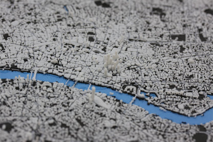 3D topografisk kart av London