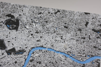 3D topografisk kart av London