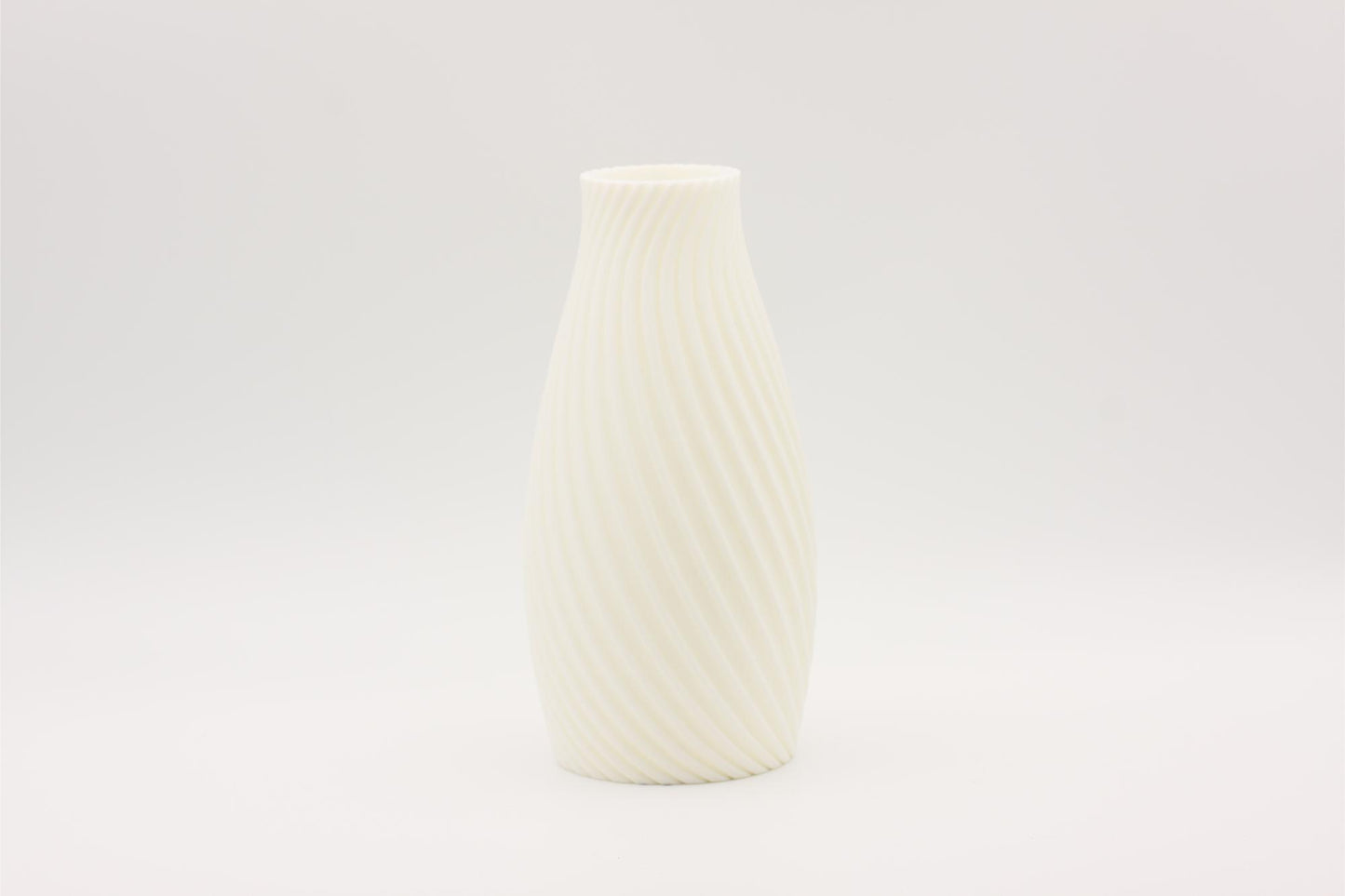 3D-printet vase hvit