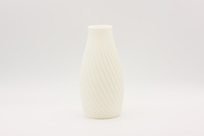 3D-printet vase hvit