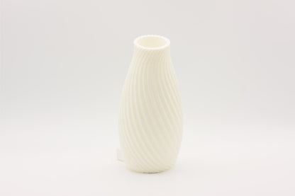 3D-printet vase hvit