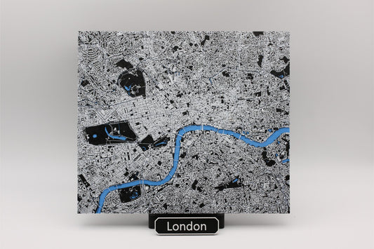 3D topografisk kart av London