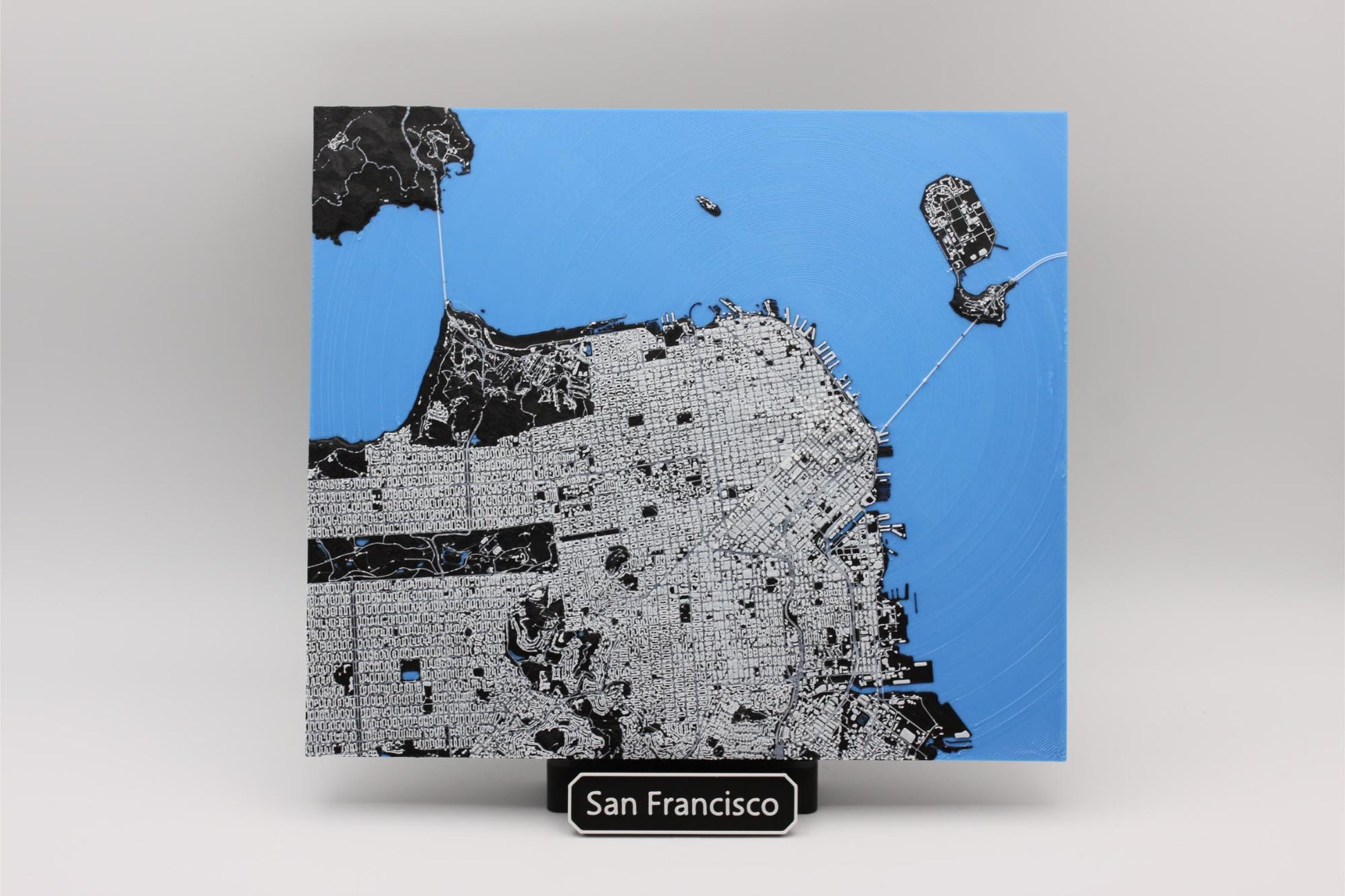 3D topografisk kart av San Francisco