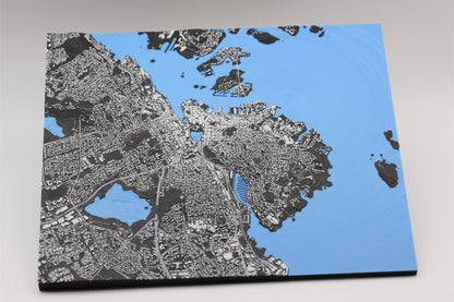3D topografisk kart av Stavanger