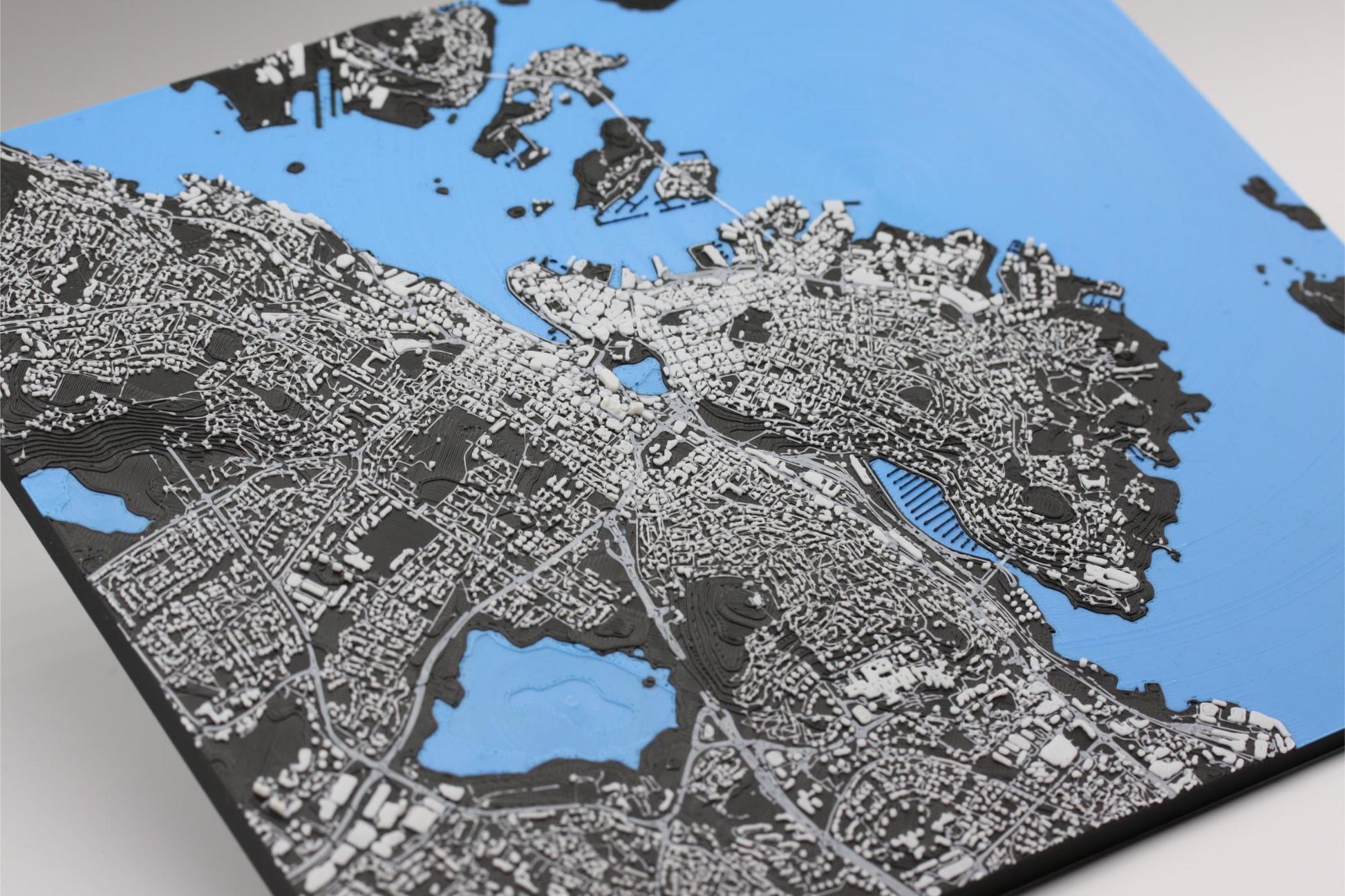 3D topografisk kart av Stavanger