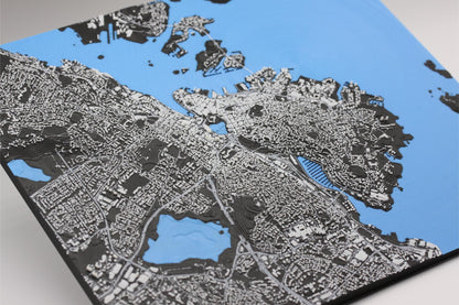 3D topografisk kart av Stavanger