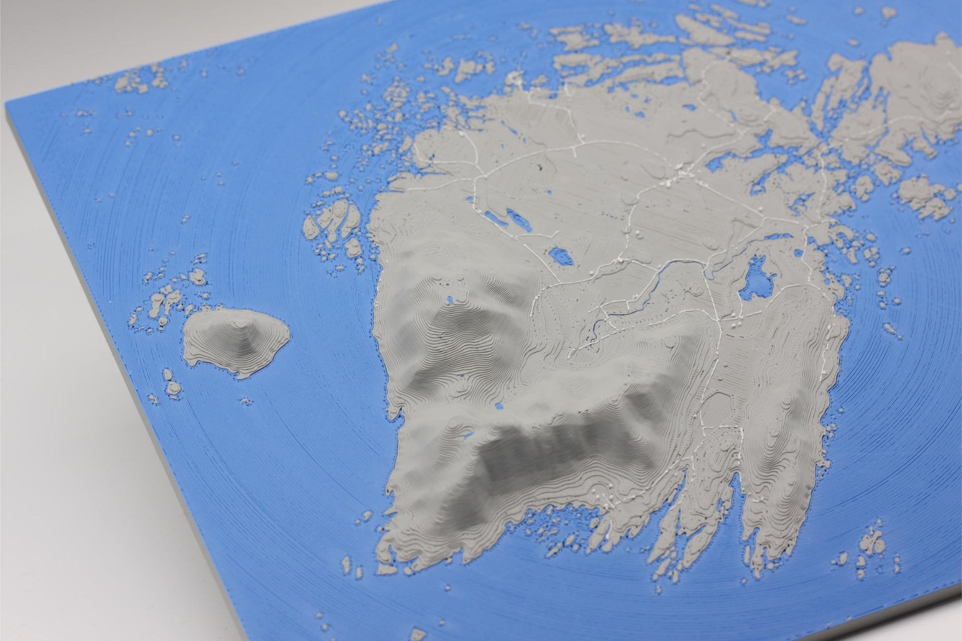 3D topografisk kart av Vegaøyene