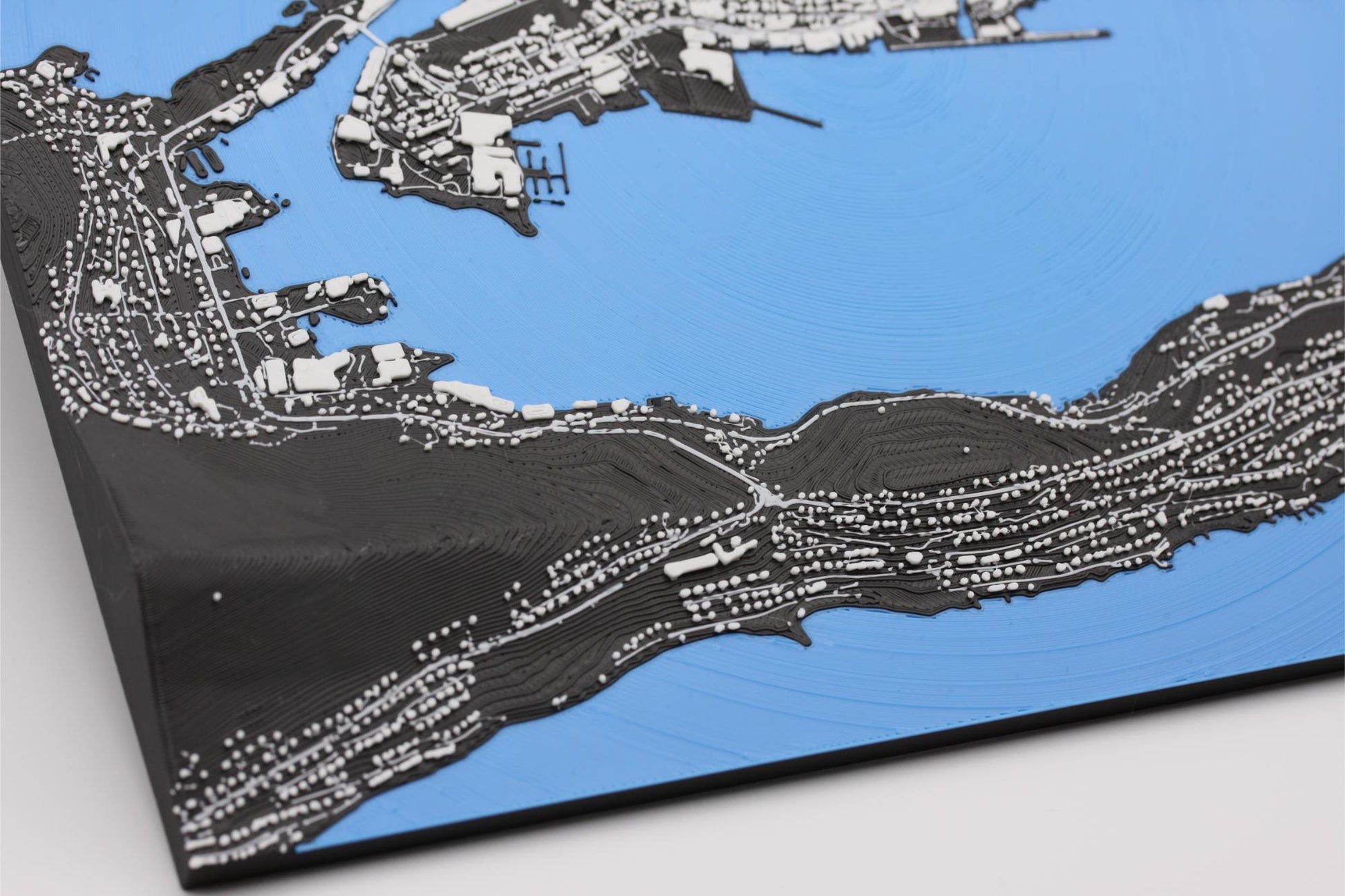 3D topografisk kart av Ålesund