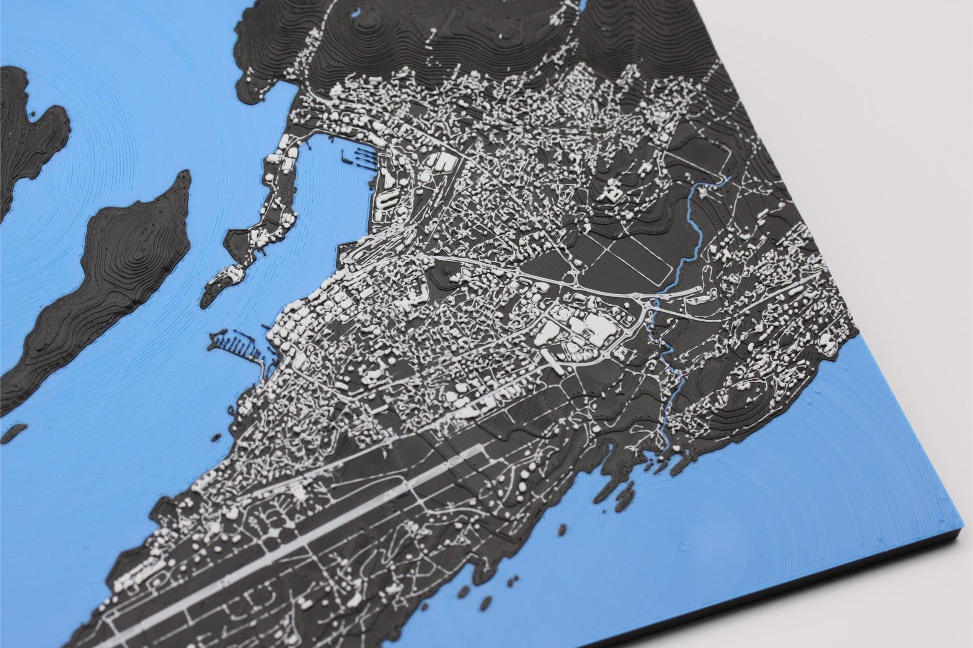 3D topografisk kart av Bodø