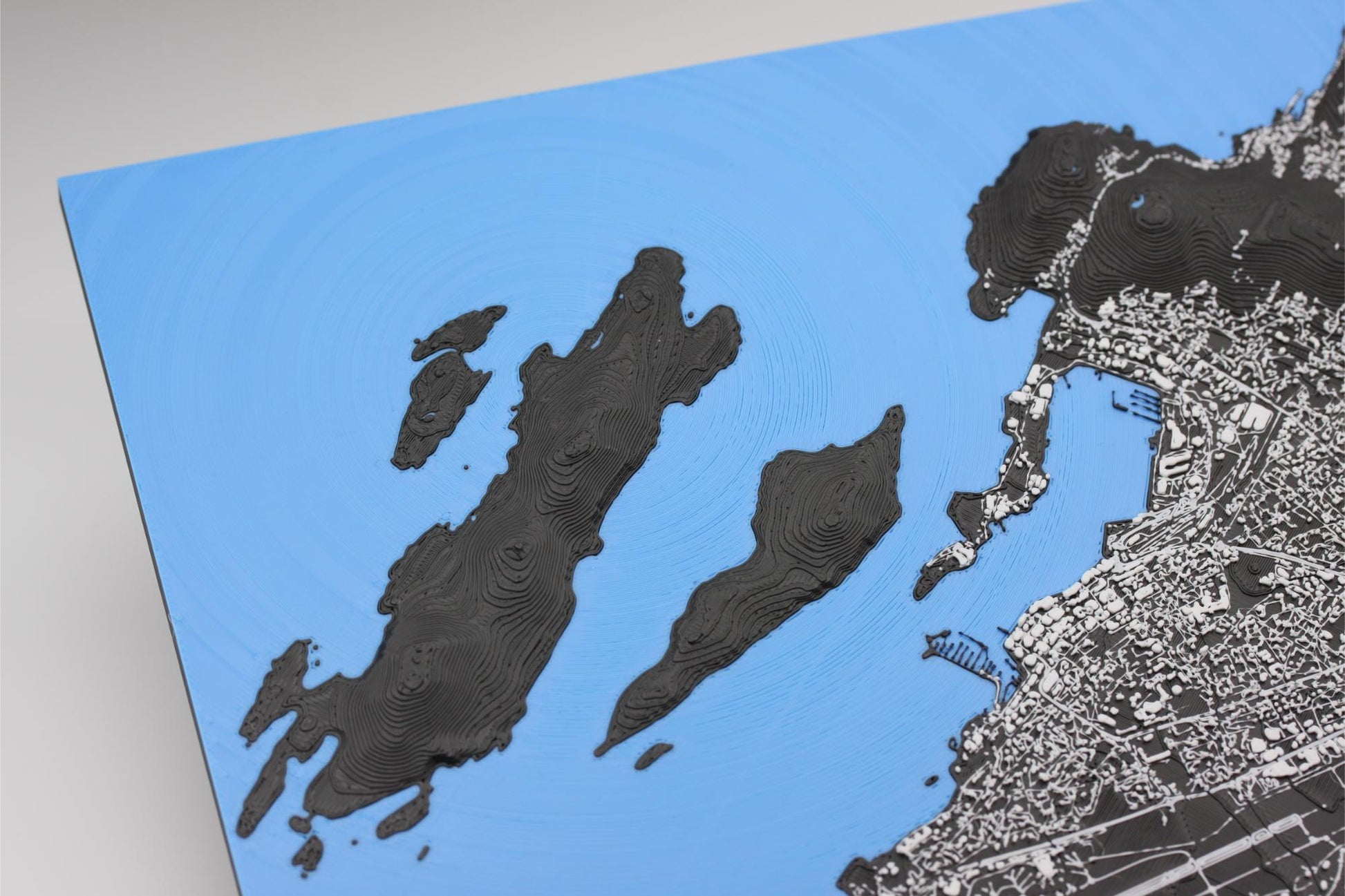 3D topografisk kart av Bodø