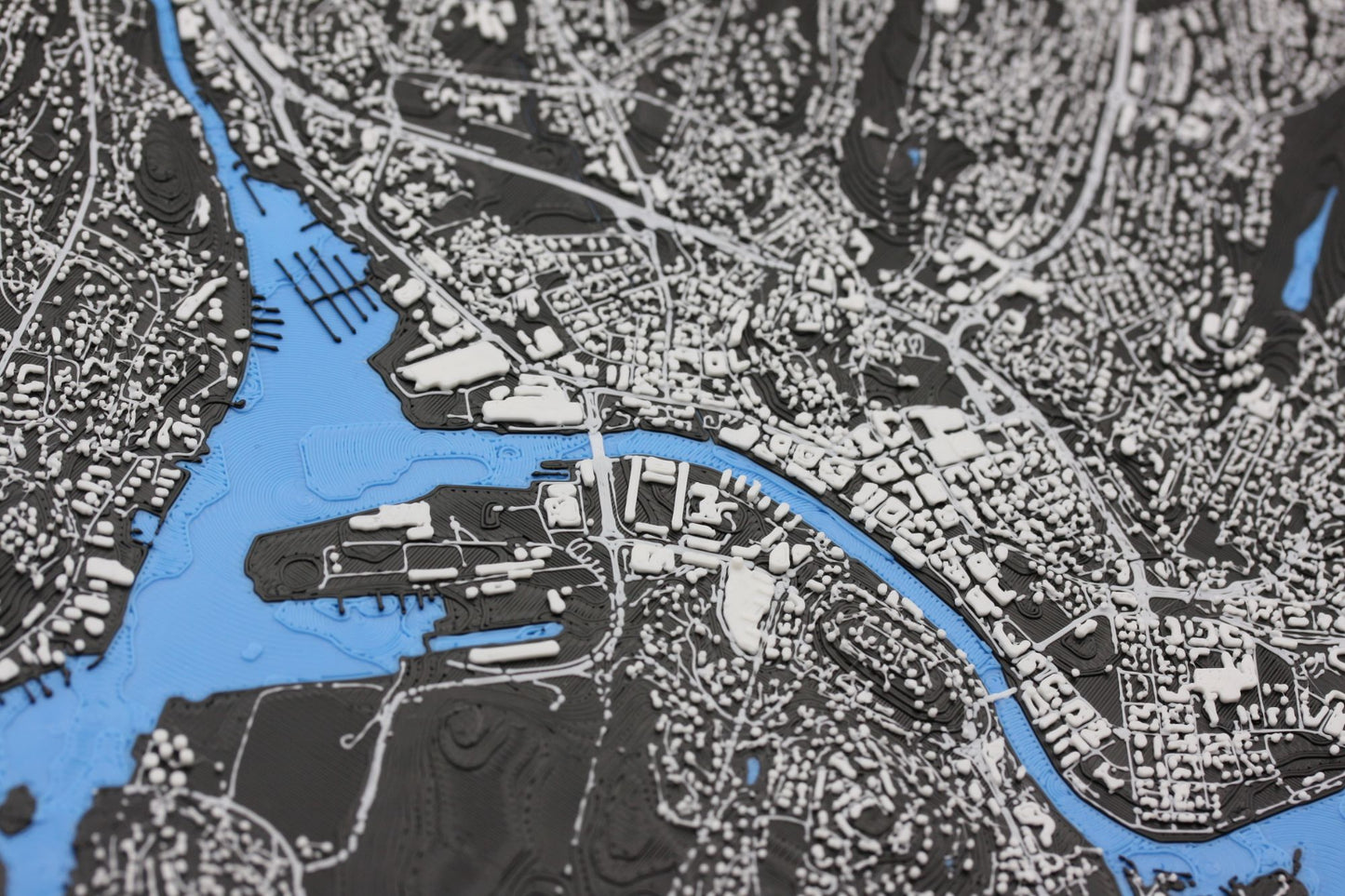 3D topografisk kart av Fredrikstad