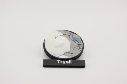 Trysil - Kjøleskapsmagnet med 3D-kart