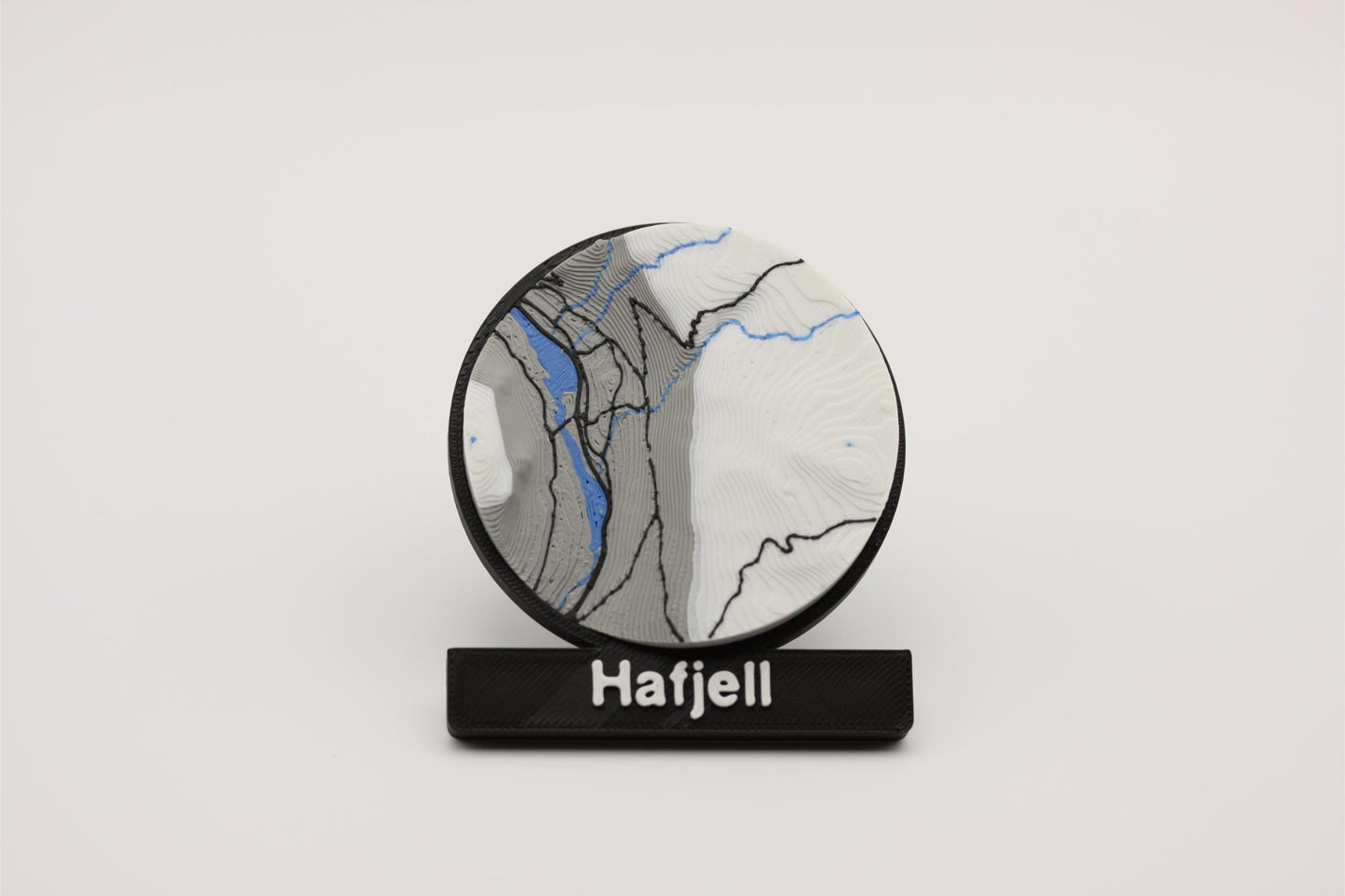 Hafjell - Kjøleskapsmagnet med 3D-kart