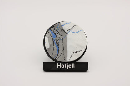 Hafjell - Kjøleskapsmagnet med 3D-kart