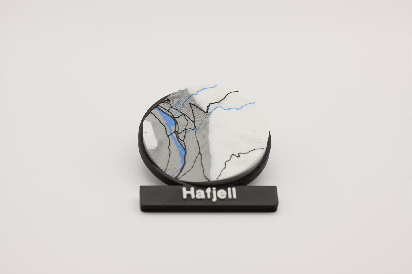 Hafjell - Kjøleskapsmagnet med 3D-kart
