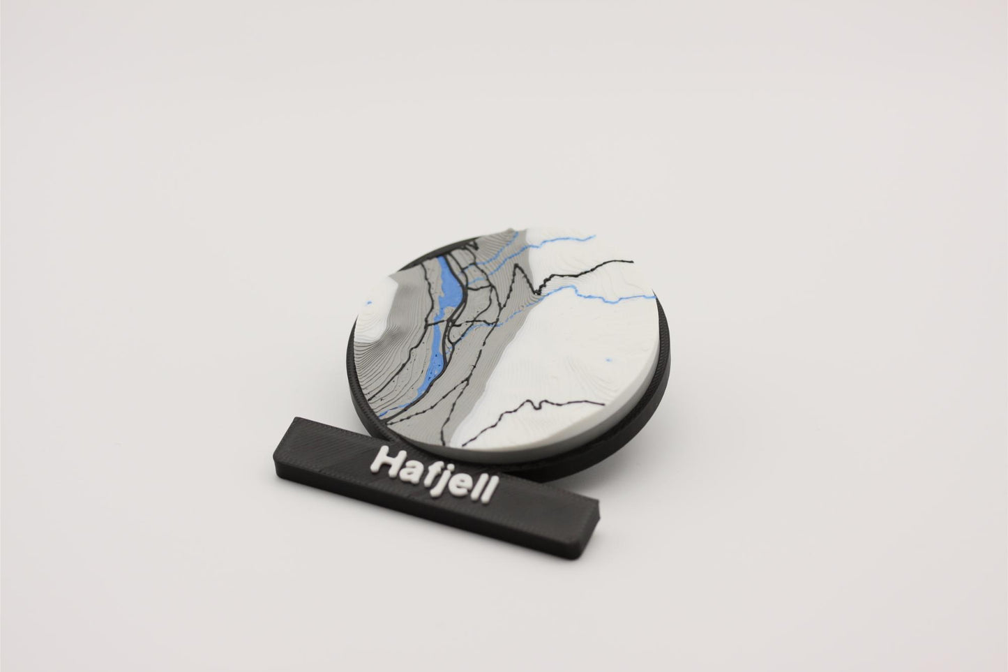 Hafjell - Kjøleskapsmagnet med 3D-kart