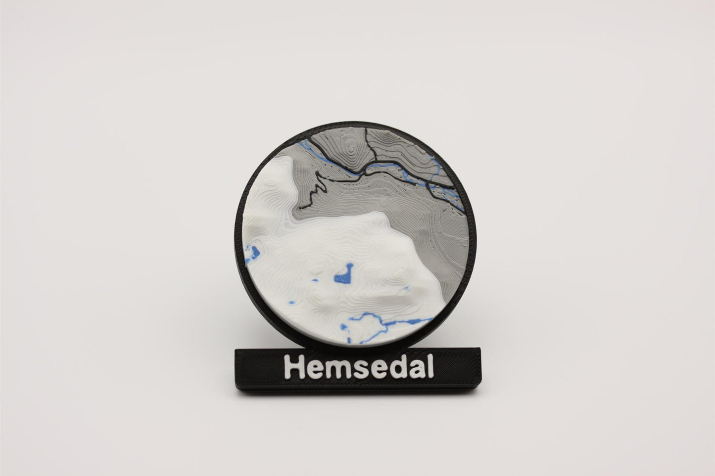 Hemsedal - Kjøleskapsmagnet med 3D-kart