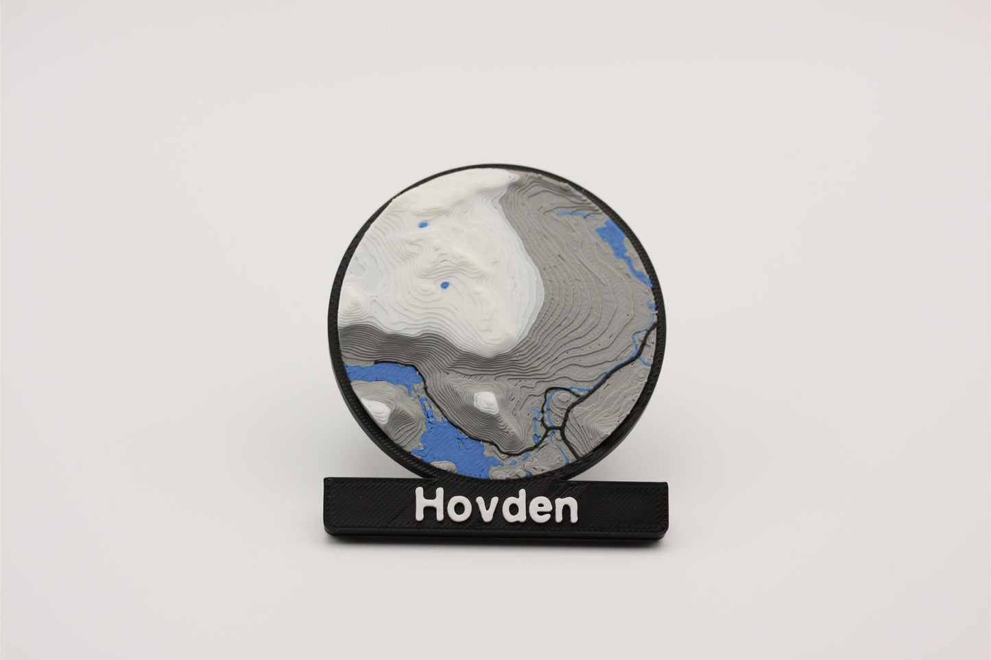 Hovden - Kjøleskapsmagnet med 3D-kart