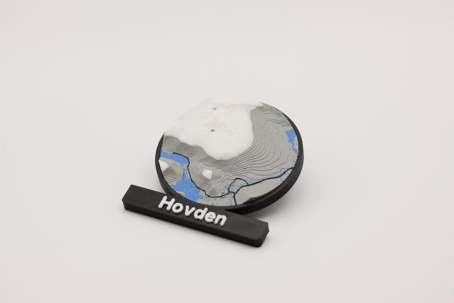 Hovden - Kjøleskapsmagnet med 3D-kart