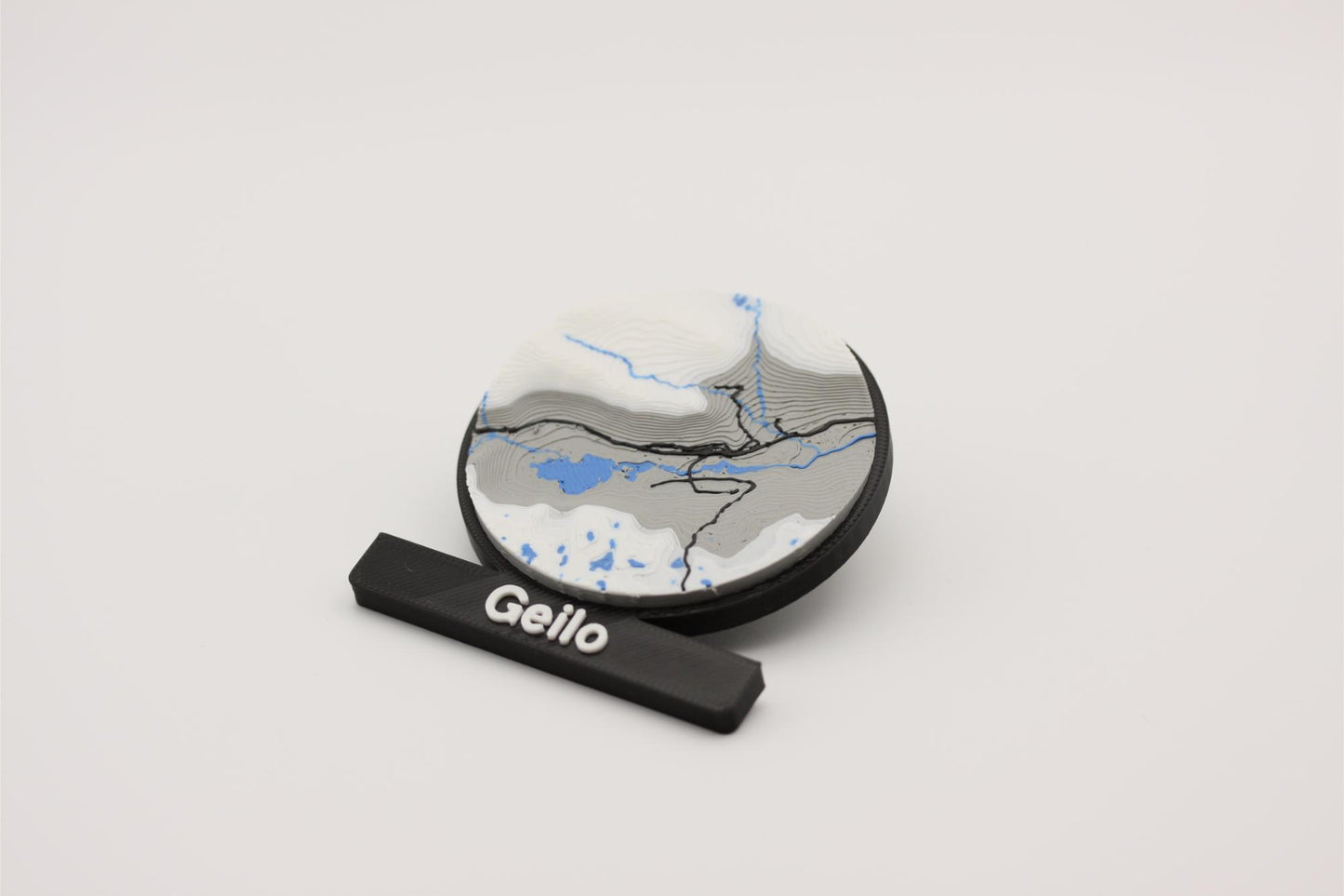 Geilo - Kjøleskapsmagnet med 3D-kart
