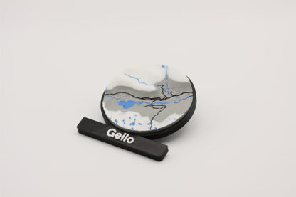 Geilo - Kjøleskapsmagnet med 3D-kart