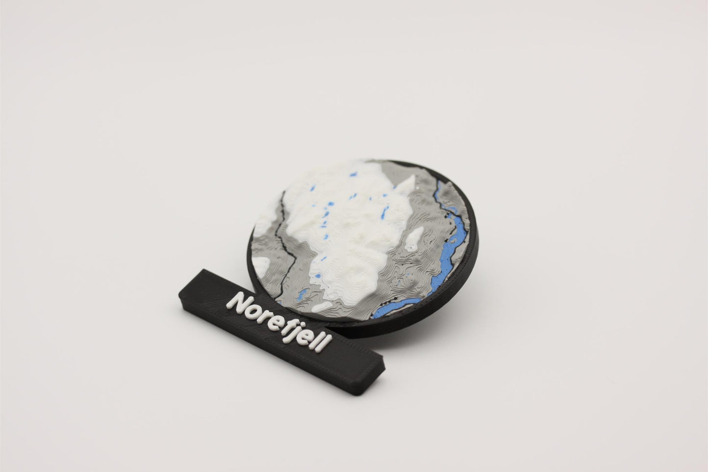 Norefjell - Kjøleskapsmagnet med 3D-kart