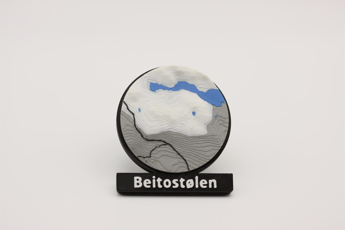 Beitostølen - Kjøleskapsmagnet med 3D-kart